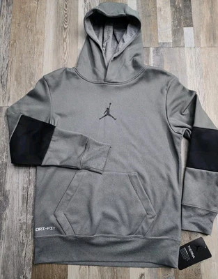 NEW Nike Air Jordan Therma Fit Boys YOUTH Medium 10-12Yrs Hoody Hoodie $50 - Image 1 of 4