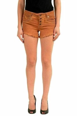 Pantalones Cortos Informales Just Cavalli Marrón Denim Para Mujer US 4 IT 26 Foto 1 de 4