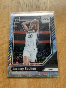 Jeremy Sochan 2024 Donruss Optic #196 Premium Box Parallel /249 - Spurs - Picture 1 of 2