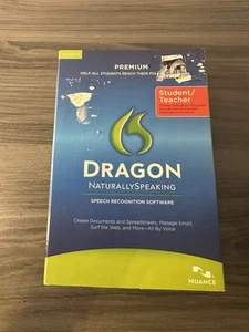 Dragon Premium Version 11 Naturally Speaking Speech Recognition Software - Picture 1 of 7
