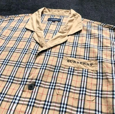 Conjunto de camisa y pantalón pijama Burberry London Nova Check años 90 usado Foto 1 de 4