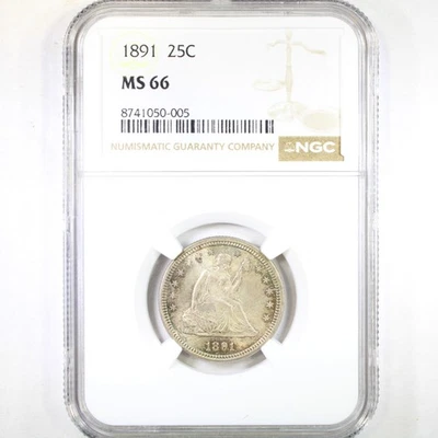 1891 25C NGC MS66 - Liberty Seated Quarter - Image 1 of 4