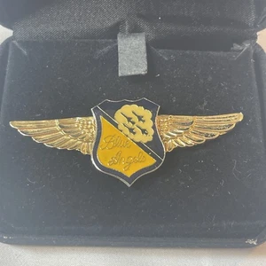 US Navy Blue Angels Pilot Wings Anstecknadel goldfarben Luftfahrt Militär Wappen - Bild 1 von 7