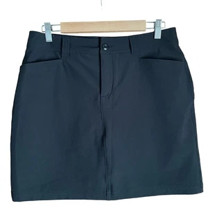 Eddie Bauer Black Women's Adventurer 2.0 Skort Size 6 Hiking Camping Gorpcore - Picture 1 of 12