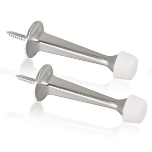 2 Pack Solid Rigid Door Stops - Heavy Duty Door Stoppers Wall Protector with ... - Picture 1 of 6