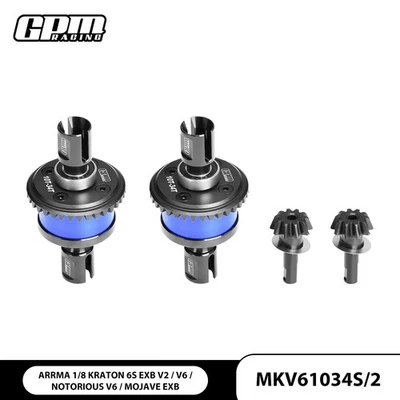 GPM 20CrMnTi Steel 7075 Alu F&R Complete Diffs ARRMA 1/8 Kraton Notorious EXB V6 - Image 1 of 4