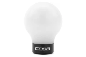 COBB Tuning Shift Knob for Mitsubishi White Knob w/ Stealth Black 252350-W-BK - Picture 1 of 2