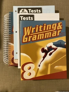 BJU Bob Jones 8th grade Writing & and Grammar 8 SET English Student WorkText - Imagen 1 de 9