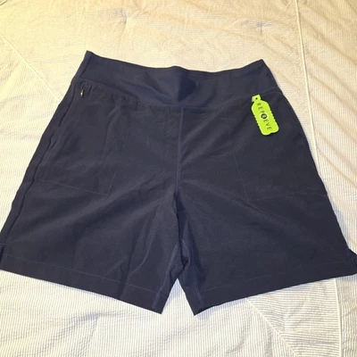 Pantalones Cortos de Natación Lands End Senderismo Medianos Azul Marino Completamente Forrados 7” Entrepierna Repreve Nuevos sin Etiquetas Foto 1 de 4