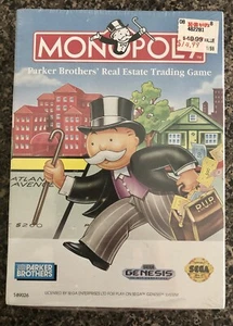 MONOPOLY SEGA GENESIS 1992 CARDBOARD BOX VARIANT BRAND NEW FACTORY SEALED - Picture 1 of 7