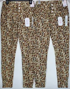 Nobo Junior Mid Rise Skinny Hose Gr. 7 Triple Stack Leopard Super Stretch Paket 2 - Bild 1 von 10