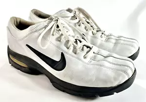 Scarpe tacchetti da golf Nike Sport Performance bianche e nere 307414-101 da uomo taglia 8,5 - Foto 1 di 11