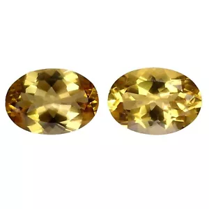10,49 CTS Goldgelb Naturberyll (Helioder) oval geschnitten lose Edelsteine - Bild 1 von 3