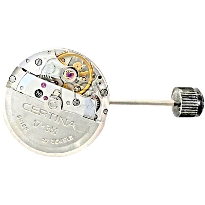 CERTINA - 17-351 - MOVIMIENTO - HECHO EN SUIZA - AUTOMÁTICO - Ø 17,5 MM - NOS - NEGRO Foto 1 de 3
