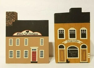The Cats Meow Black Cat Antiques ‘89 & Edinburgh Times Tintype Studio '85 EUC! - Picture 1 of 11