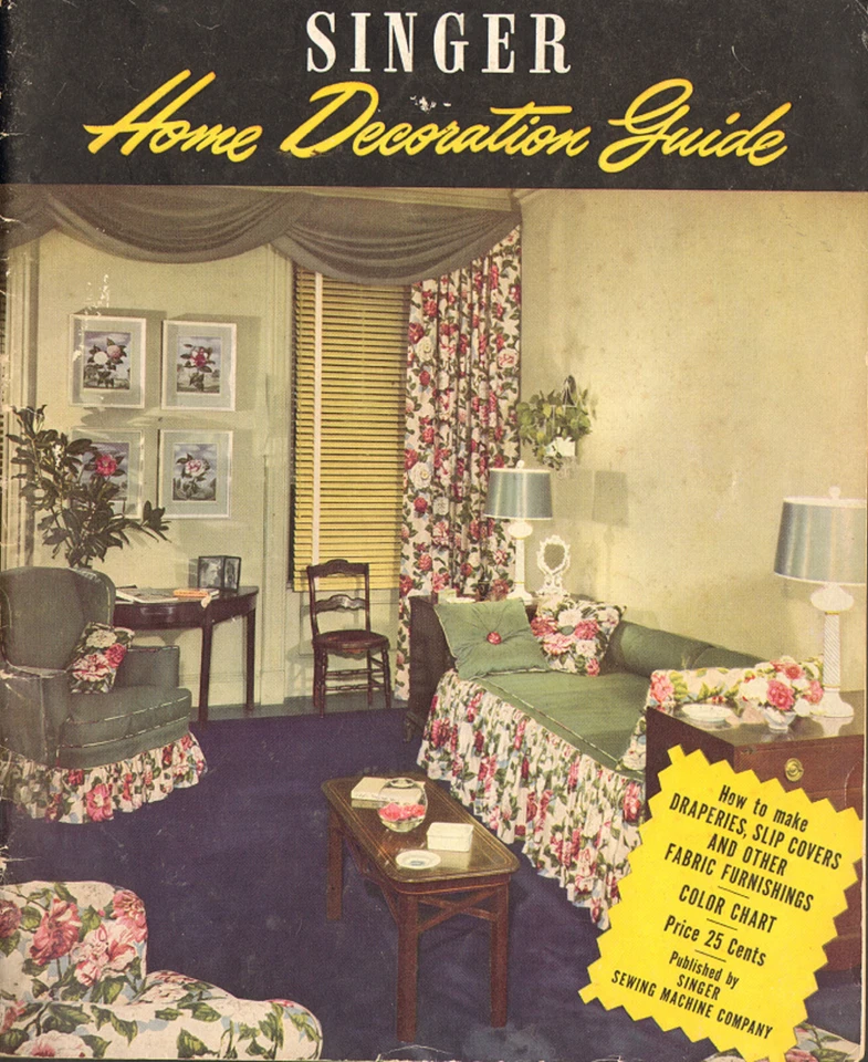 Singer Home Decoration Guide How To Sew Book 1957 - Image 1 of 1
