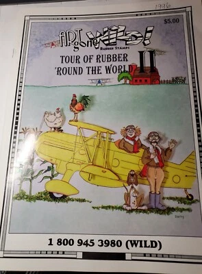 Art Gone Wild Stamp catálogo vintage 1996 1997 Tour of Rubber alrededor del mundo Foto 1 de 4