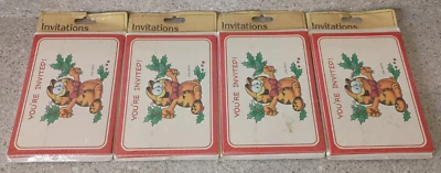 Pack de 4 tarjetas de felicitación Gibson vintage Garfield The Cat envío gratuito Foto 1 de 3