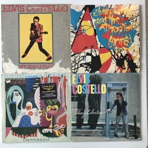 ELVIS COSTELLO 4 Record Lot: My Aim Is True, Armed Forces, IbMePdErLoIoAmL, Etc - Foto 1 di 12
