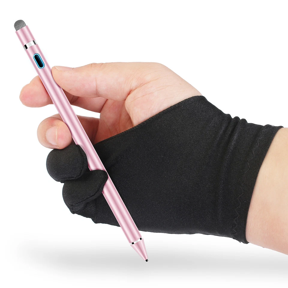 Caneta lápis stylus tela sensível recarregável touch screen para tablet iPad iPhone PC - Imagem 1 de 4