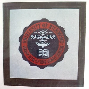 University of Richmond Seal Counted Cross Stitch Kit by Becky Spetz - Picture 1 of 3