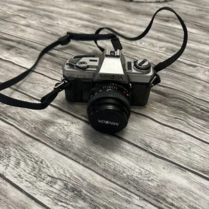Minolta X-370 X370 Camera Body w/ 50mm Lens + Lens Cap - Picture 1 of 14