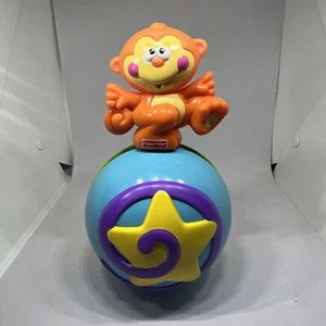 Fisher Price Go Baby Go! Juguete de pelota musical Crawl Along Monkey Talking PROBADO 🐒✅ - Imagen 1 de 7