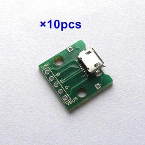 10pcs MICRO USB to DIP Adapter 5pin female connector B type pcb converter - Picture 1 of 4