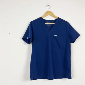 Figs Catarina Blue Scrub Top Size Medium - Picture 1 of 6