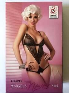 Anais Apparel Stringbody Grapes Body XS 32 negro rojo Angel Never Sin - Imagen 1 de 5