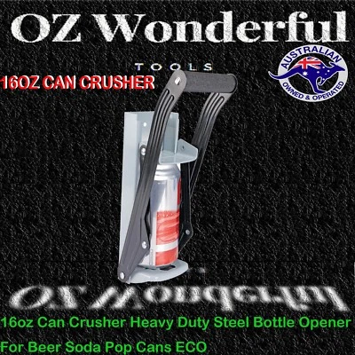16oz Can Crusher Heavy Duty Steel Bottle Opener For Beer Soda  - image 1 of 4