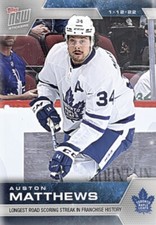 2021-22 TOPPS NOW NHL STICKER TORONTO MAPLE LEAFS AUSTON MATTHEWS #209 STREAK