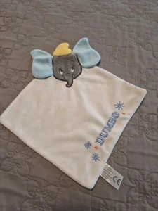 doudou plat Dumbo l'éléphant blanc bleu DISNEY CARTOON CLUB - Imagen 1 de 1