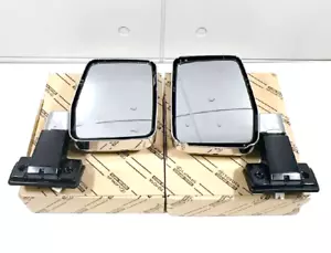 OEM LHD Toyota 70 Series Land Cruiser Prado Power Chrome Side view Mirror Set - Picture 1 of 5