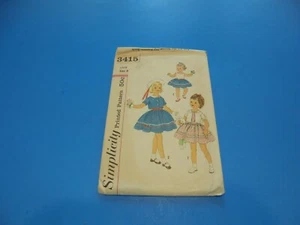 Abito e giacca vintage anni '60 modello di cucito semplicità 3415 taglia 6 - Foto 1 di 3
