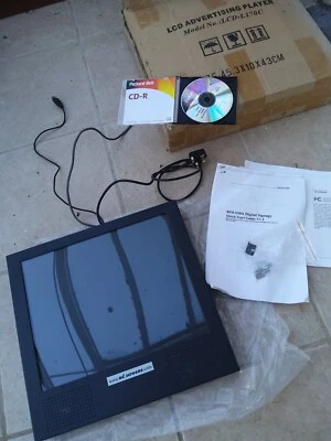 17inch LCD DISPLAY PLAYER UNIT, Plays Videos and Slideshows, WALL MOUNTABLE  - Image 1 of 4