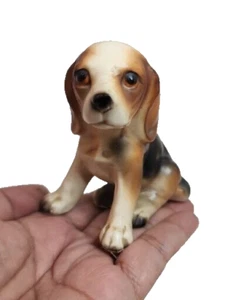 Vintage Beagle Puppy Dog Sitting Ceramic Figurine Japan Collectibles - Picture 1 of 22