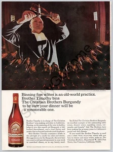 Binning Fine Wines Brother Timothy Christian Brothers Burgund 1966 Druckanzeige - Bild 1 von 1