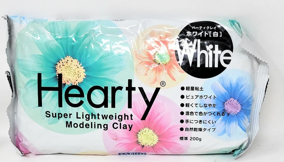 Hearty Air Dry Super Lightweight Modeling Clay - White 50g