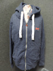 Superdry Orange label Zip hoodie Blue UK L LN042 FF 01