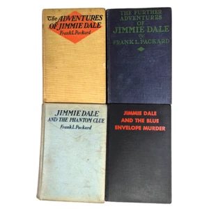 Frank L Packard (4) Jimmie Dale novels 1917-1930 Hardcovers Good No DJs Doran - Bild 1 von 19