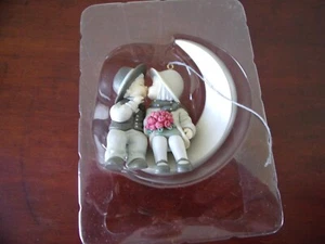 Pretty As A Picture Couple With Moon Christmas Ornament - Picture 1 of 9