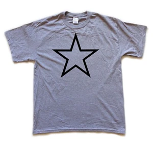 STAR Outline screen printed T shirt - Picture 1 of 8