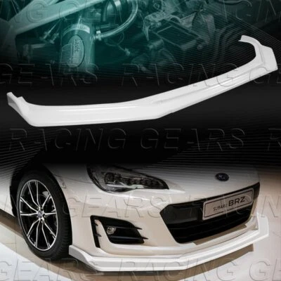 KIT DE CARROCERÍA DE PARACHOQUES DELANTERO PINTADO BLANCO JDM ESTILO CS 3 PIEZAS AJUSTE DE LABIOS 17-20 SUBARU BRZ Foto 1 de 4
