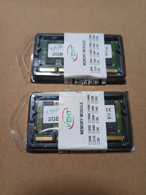 2x MEMORIA RAM da 2GB DDR2 800MHz PC2-6400 DIMM2 SO-DIMM - Immagine 1 di 2