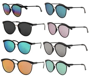 DESIGN MODE KATZENAUGE RUNDE ÜBERGROSSE SONNENBRILLE MIT VERSPIEGELTEN GLÄSERN - Bild 1 von 34