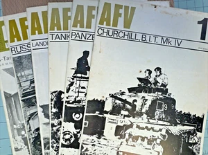 Qty 6 - AFV Armored Fighting Vehicles Magazine # 1-3, 16, 17, and 28 60's/70's - Bild 1 von 13