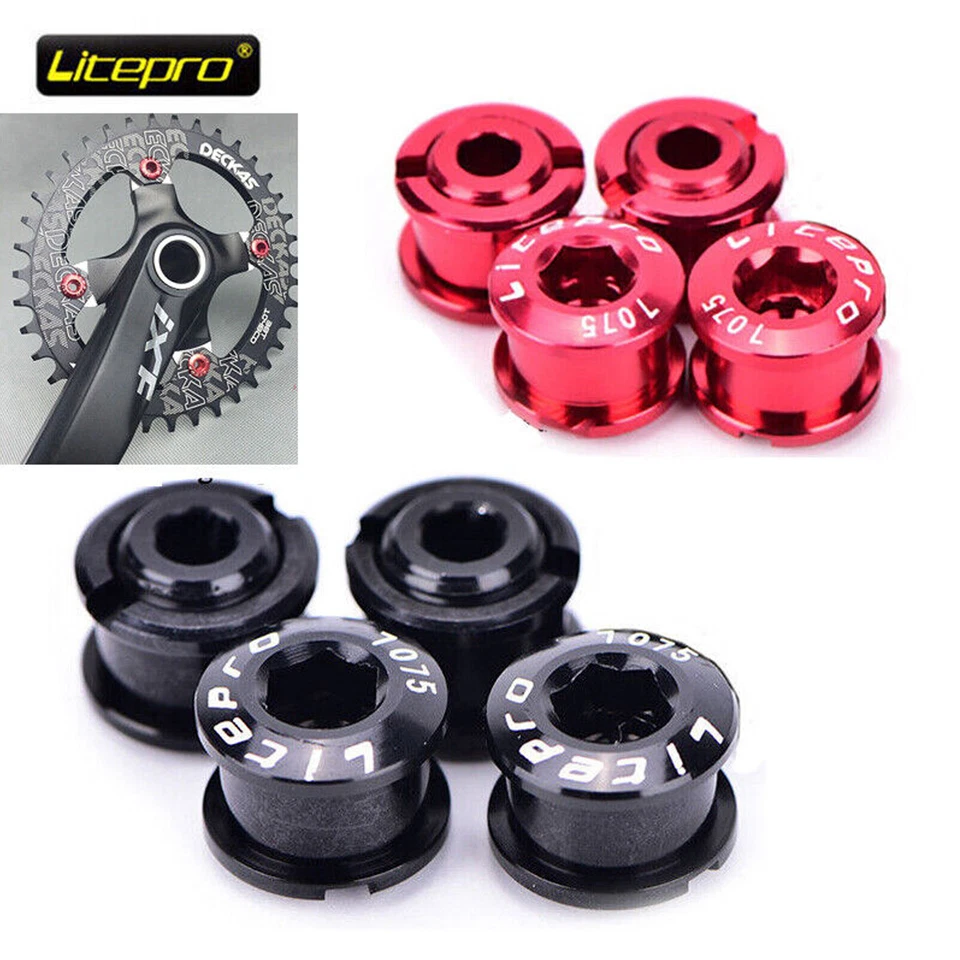 Kettenblattschrauben-Sets 4PC für Einzelkettenblätter Schrauben Kurbelschraube - Bild 1 von 4