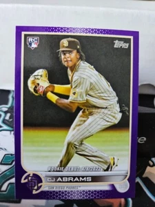2022 Topps Update CJ Abrams Rookie Debut Meijer Purple #327 Padres Nationals - Picture 1 of 2