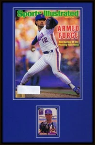 Ron Darling Signed Framed 1986 Sports Illustrated Cover Display Mets - Picture 1 of 2